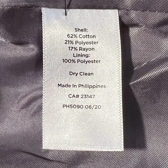 Talbots Herringbone Plaid Double Breasted Blazer Academia Career Preppy Size 8 - Picture 10 of 16